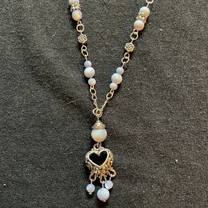 Beaded heart necklace